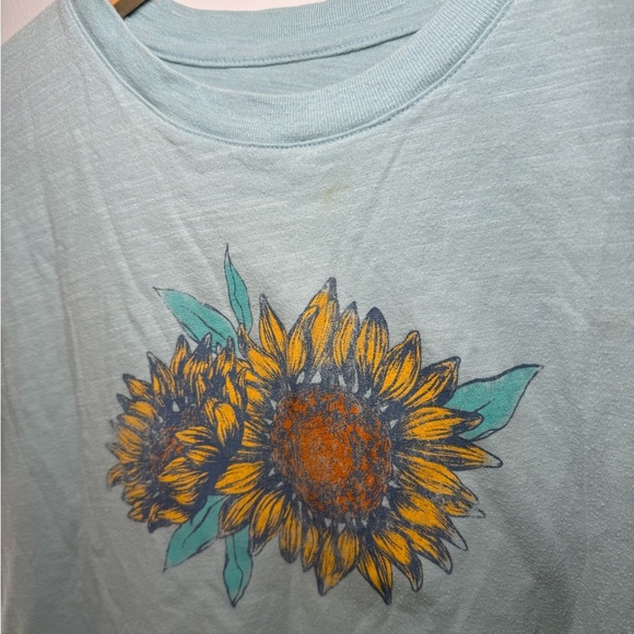 SO Blue Graphic Crop T-Shirt Short Sleeve - Picture 8 of 8